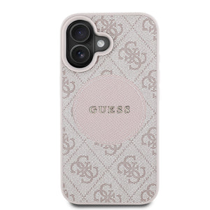 Guess iPhone 16 Kılıf – Orijinal Lisanslı, M-Safe Uyumlu, Circle Logolu Kapak
