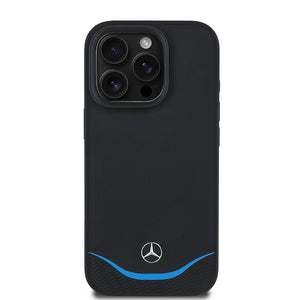 Mercedes-Benz iPhone 16 Pro Kılıf – Orijinal Lisanslı, M-Safe Uyumlu, 3D Logolu Deri Kapak
