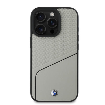 BMW iPhone 16 Pro Max Kılıf – Orijinal Lisanslı, M-Safe Uyumlu, Metal Logolu Deri Kapak
