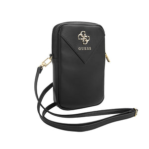 Guess 4G Desenli Çapraz Askılı Vücut Çantası – Orijinal Lisanslı, PU Deri, Metal Logolu