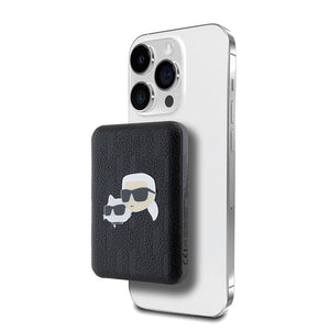 Karl Lagerfeld 5000mAh Powerbank – Orijinal Lisanslı, M-Safe Uyumlu, LED Göstergeli, Metal Logolu PU Deri Tasarım