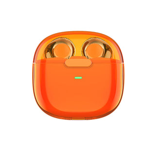 Recci REP-W50 Bluetooth 5.3 Kulaklık – Şeffaf Tasarım, Hi-Fi Ses, Amber Serisi